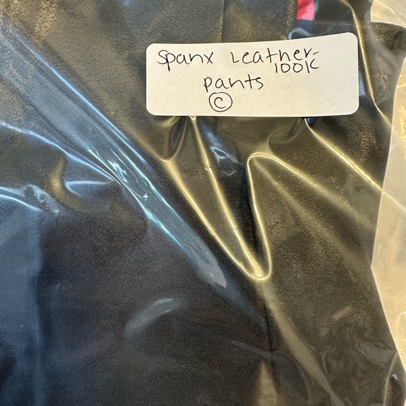 SPANX Leather-look Black Leggings - SZ XL - Picture 7 of 7